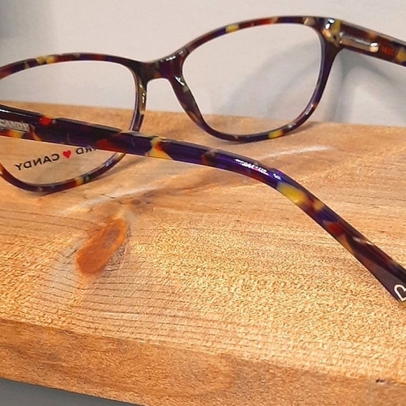 NEW Prescription Ready Eyeglass Frame, multi colored, 52-14-135 petite glasses - Picture 2 of 4